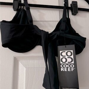 New black Coco Reef Bikini top